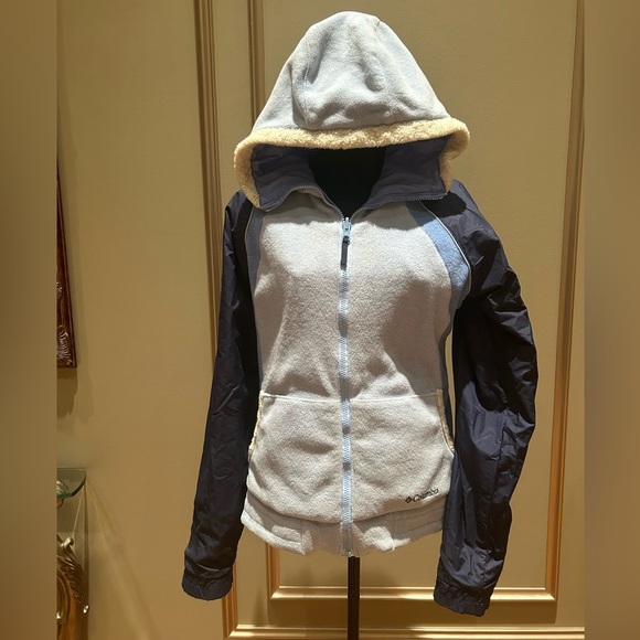 Columbia Youth Fleece-Lined Hooded Softshell Jacket Size 18/20 - Picture 2 of 7